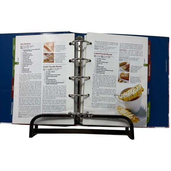 Metal Cookbook Holder Stand Adjustable Countertop Book Display - Picture 2 of 4